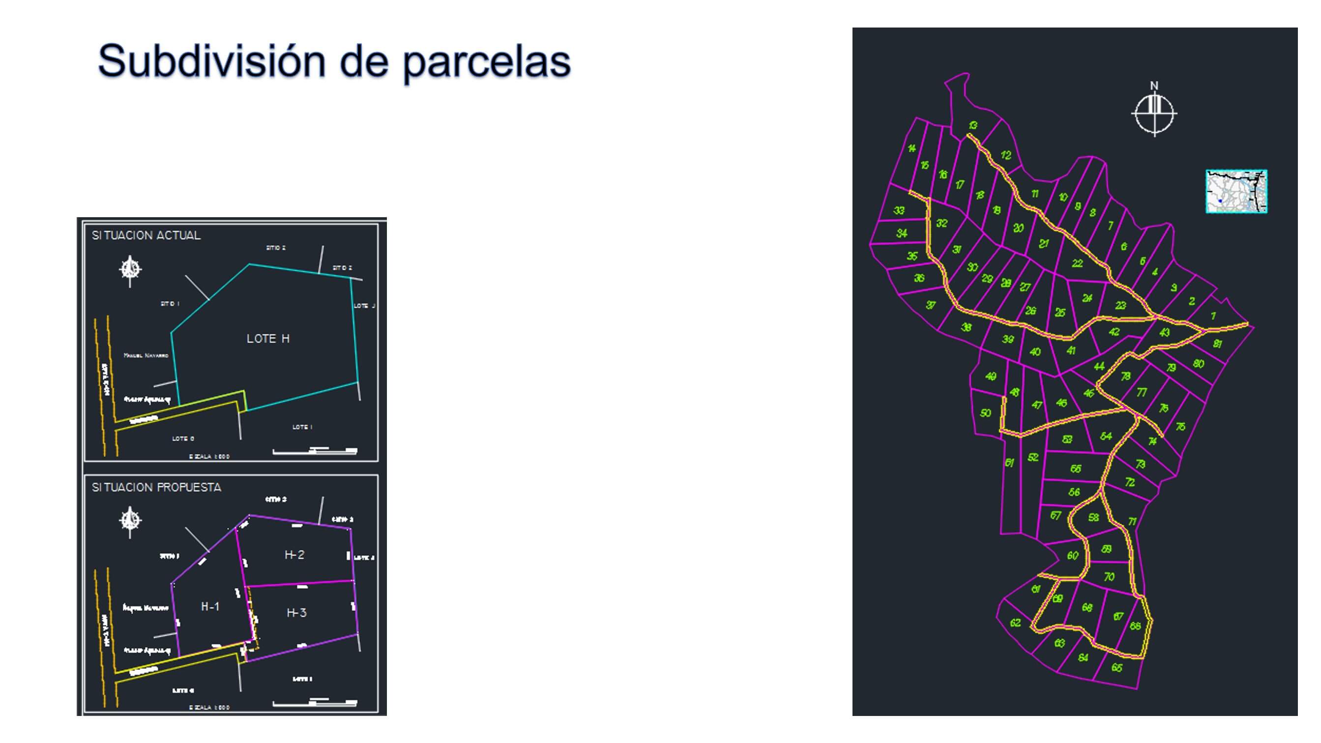 Subdivisión de parcelas
